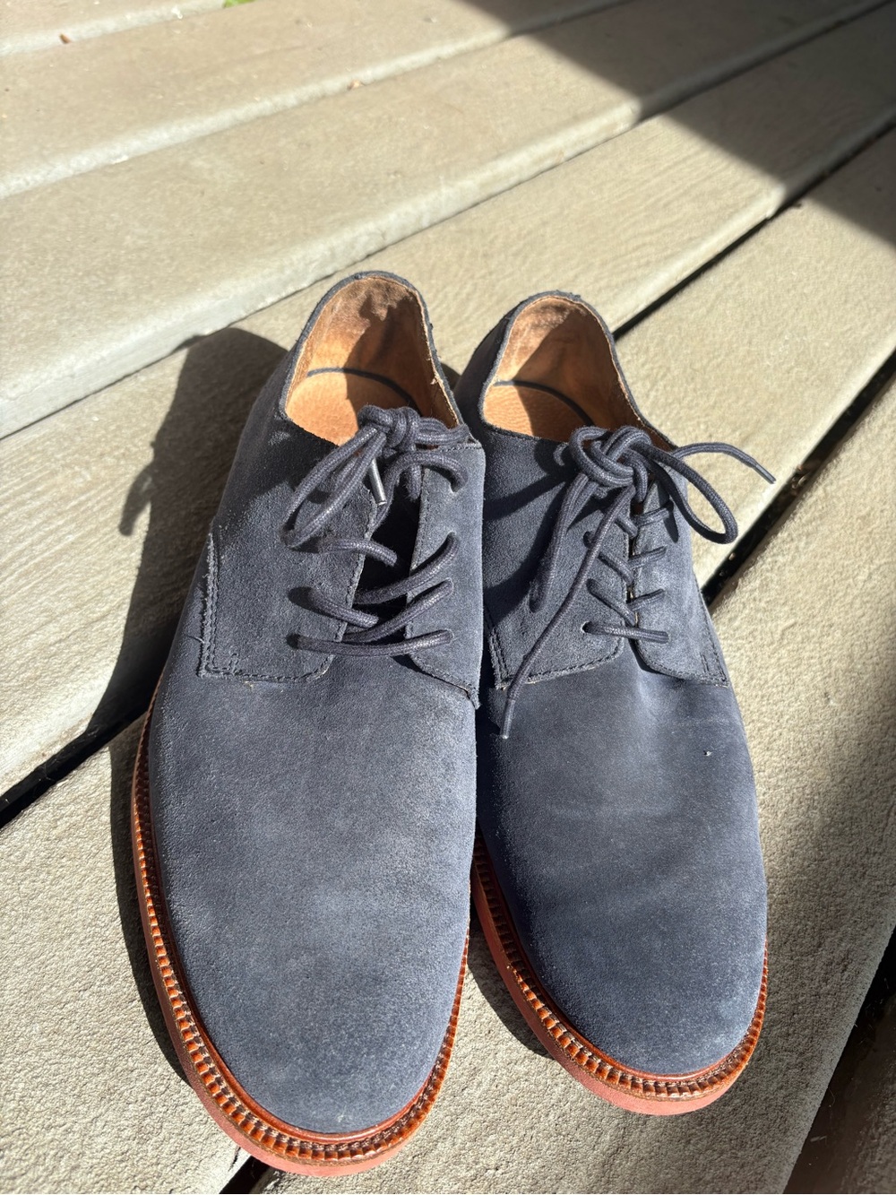 Polo by Ralph Lauren Slate Blue Suede Chukka with Brown Sole